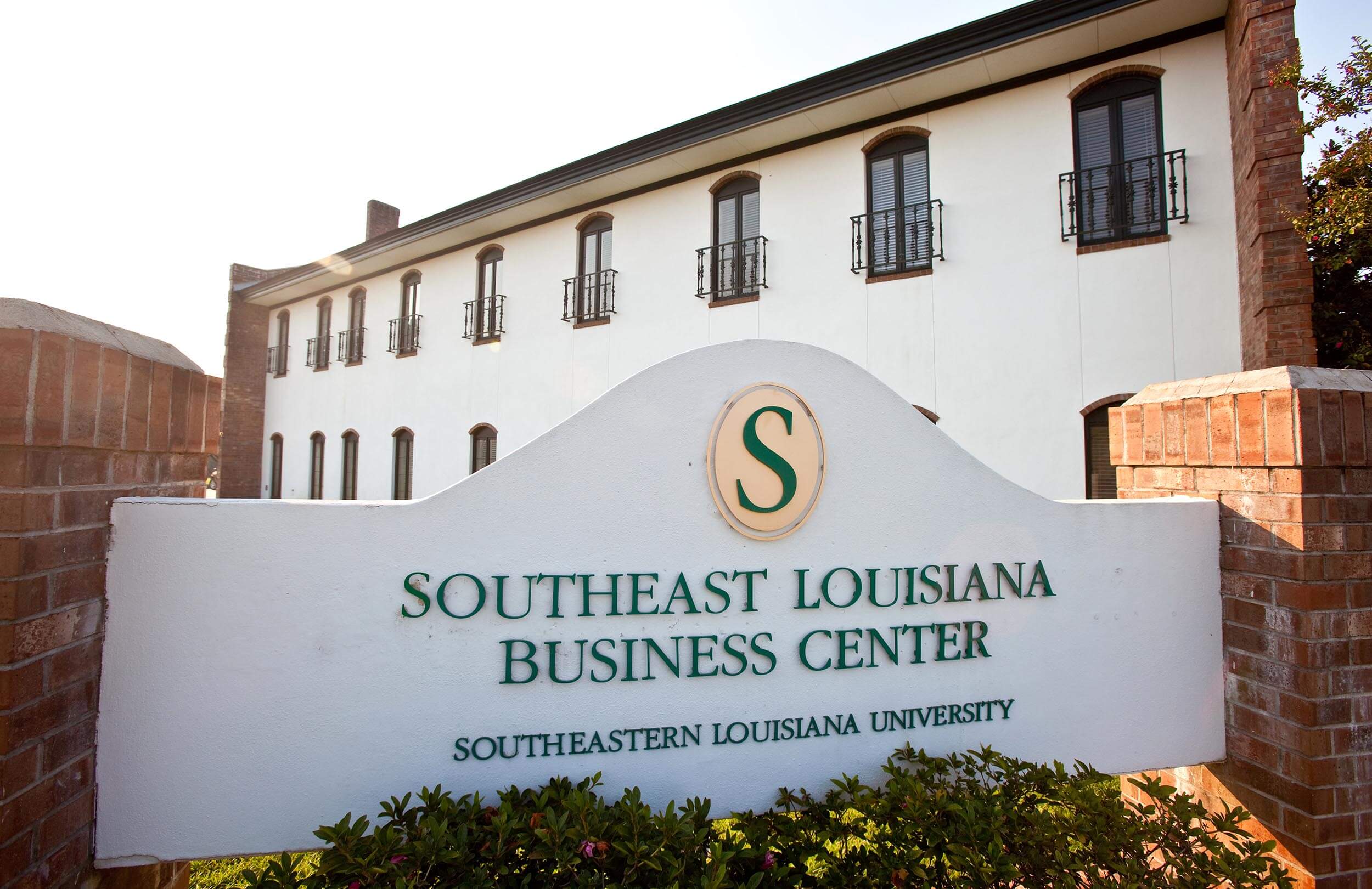 The entrance sign for the Southeast Louisian Business Center in the Tangipahoa parish